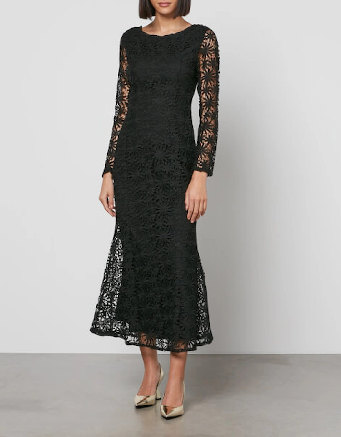 Gaby Exposed Back Lace Dress, 2 of 1