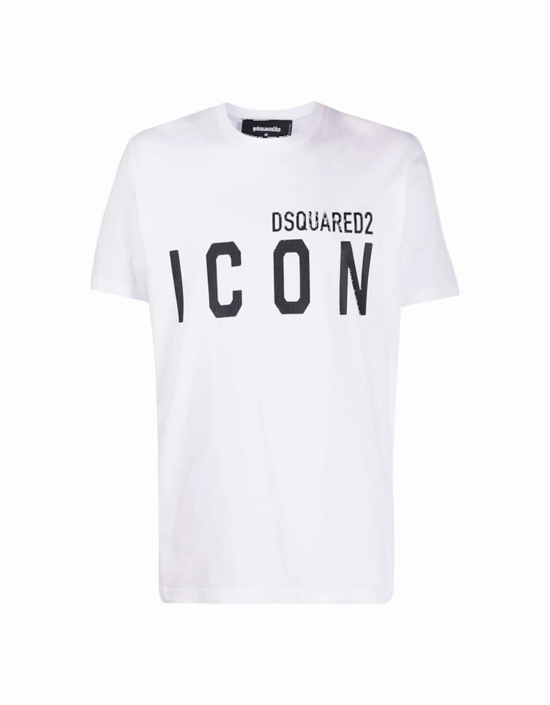 Men's Classic ICON Print Crew Neck T-Shirt White