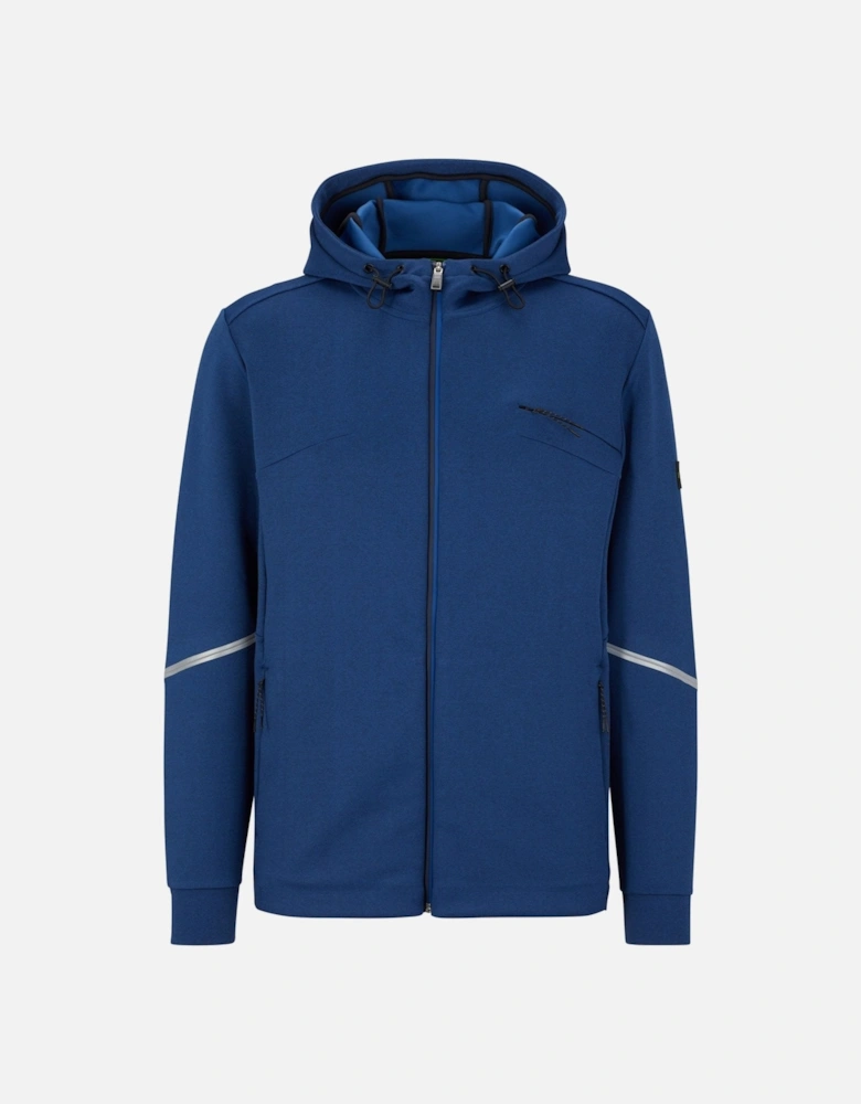 Men's Blue Sicon Tracksuit Jacket With Reflective Detail.