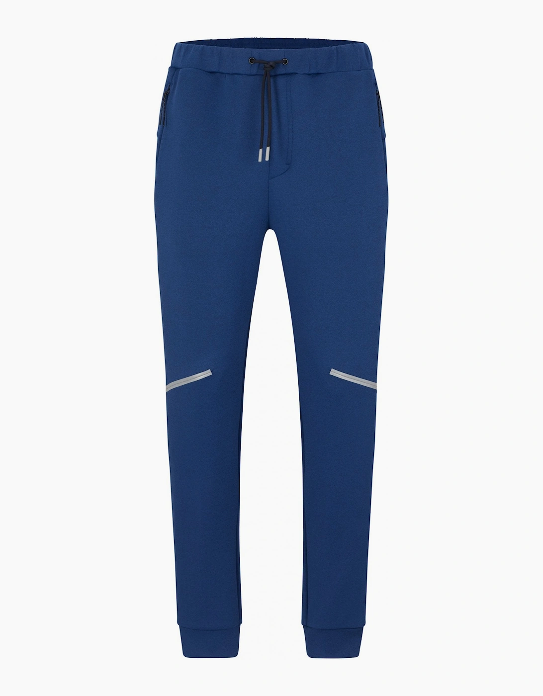 Men's Hugo Boss Men's Blue Hicon Tracksuit Bottoms With Reflective Detail. - Size: 39/38/32/44/Regular