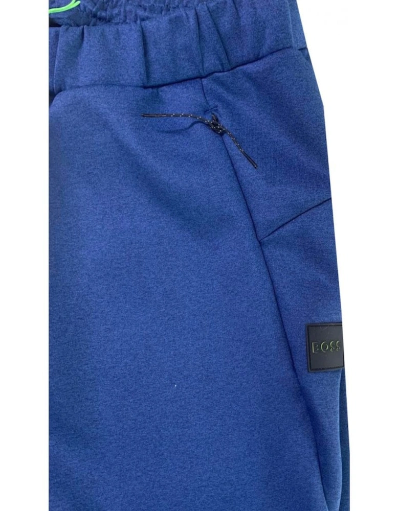 Men's Blue Hicon Tracksuit Bottoms With Reflective Detail.