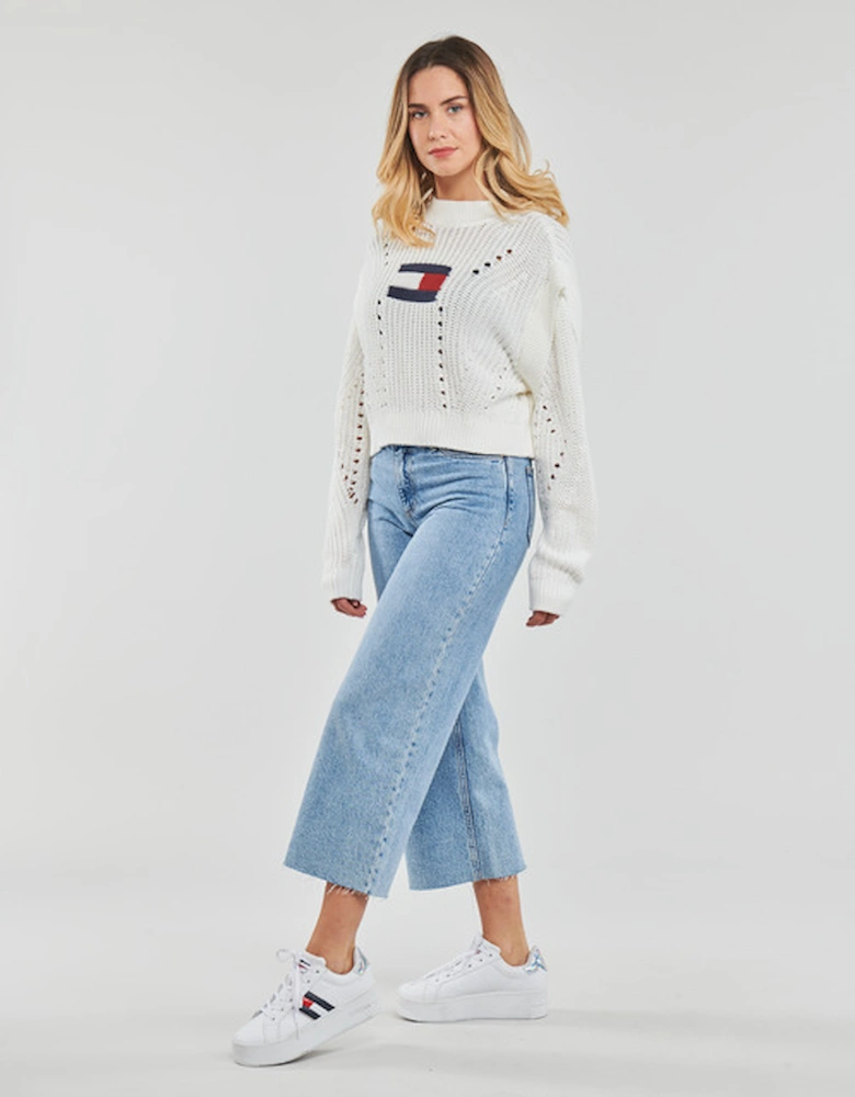 TJW OVRSZD FLAG STITCH SWEATER