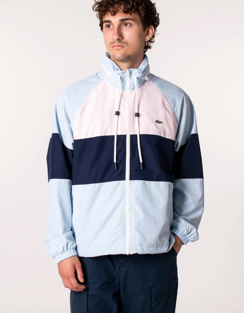 Water-Repellent Colour-block Jacket