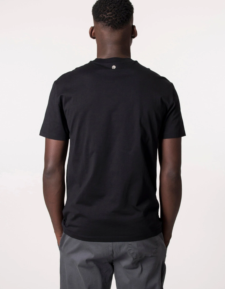 Slim Fit Horizontal Bolt Print T-Shirt
