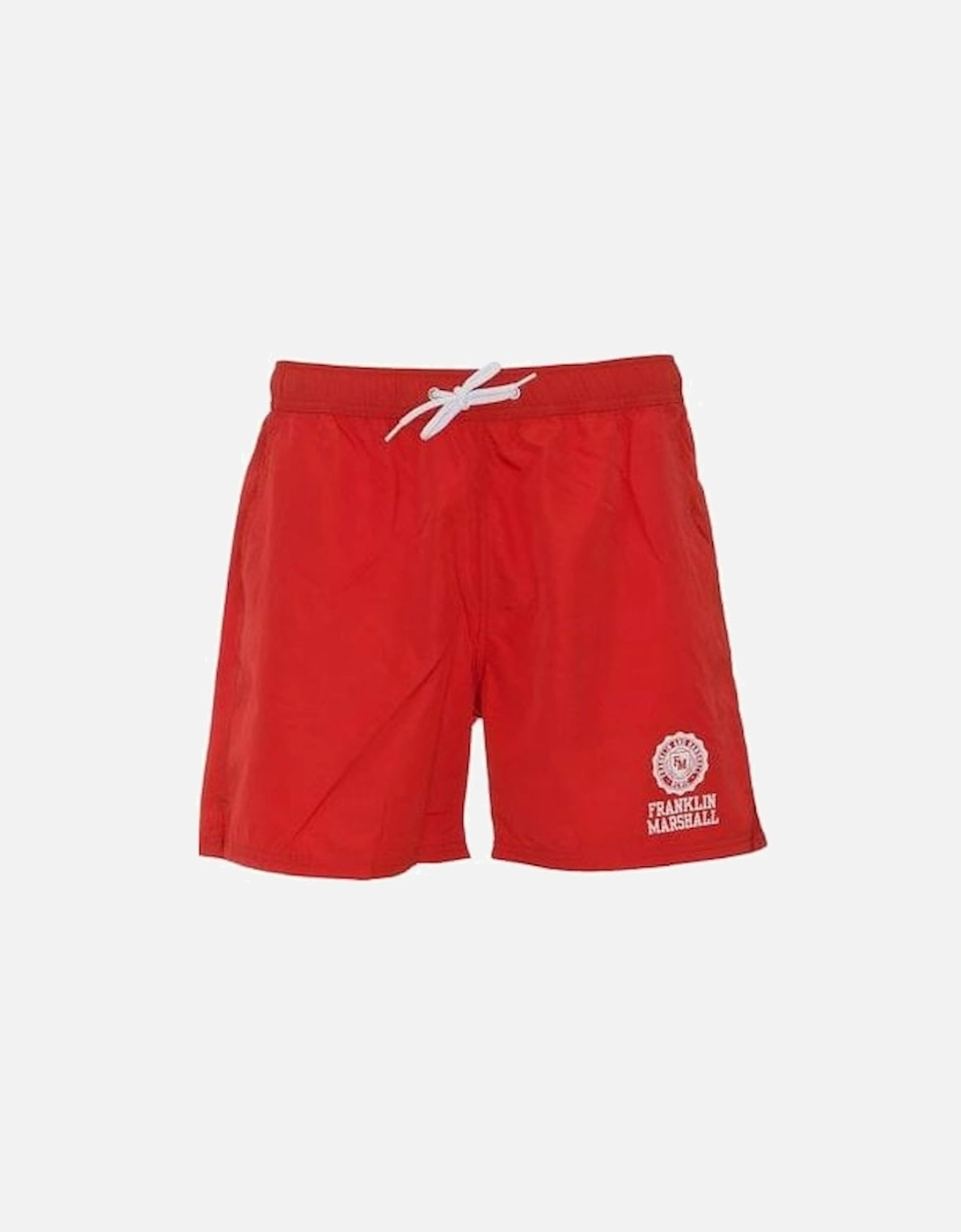 UA950 Beachwear Unisex Fire Red Swim Shorts, 5 of 4