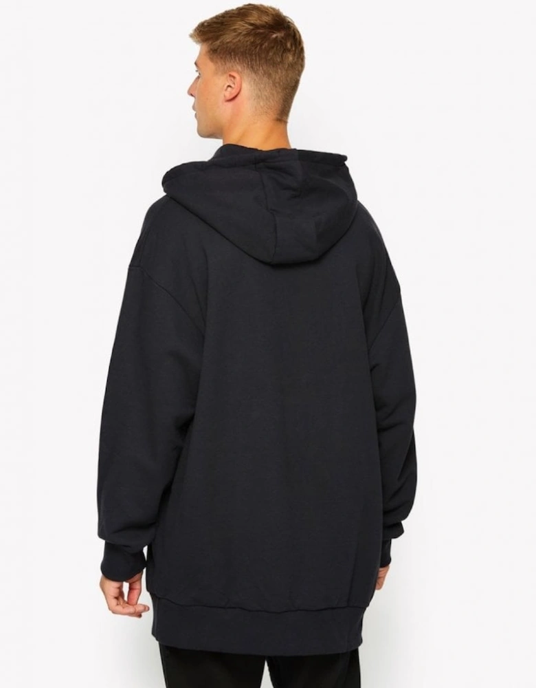 Amideo Oh Cotton Oversized Black Hoodie