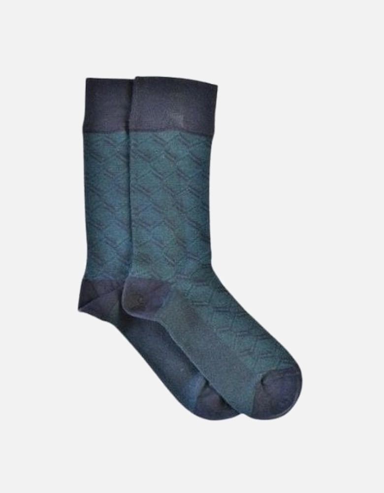 Pattern Forest Green Socks