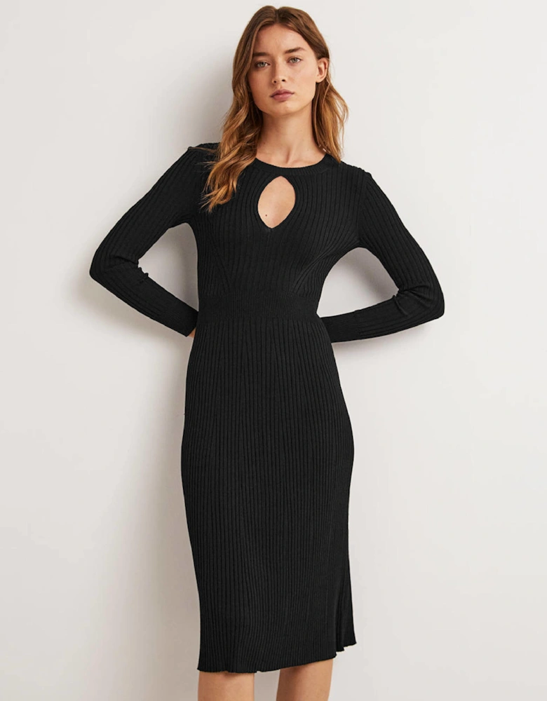 Ribbed Cut Out Dress