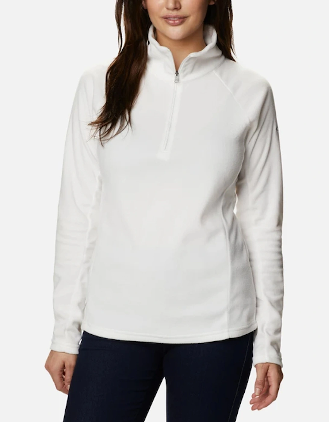 Columbia Women's White Glacial Iv 1/2 Zip Fleece Sea Salt - - : 12 Size 1
