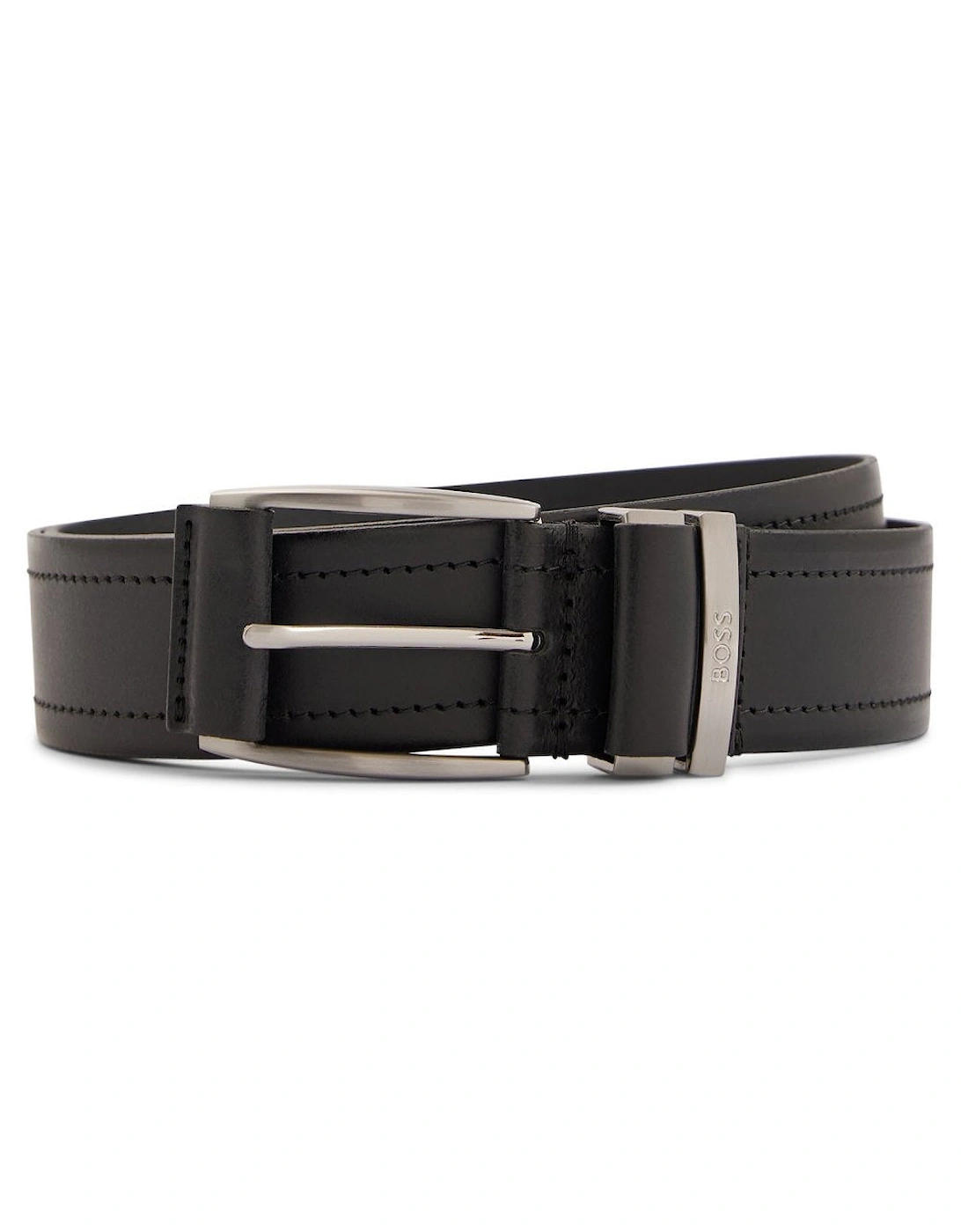 Hugo Boss Men's Black Sody Leather Belt - Size: 95-36Inch