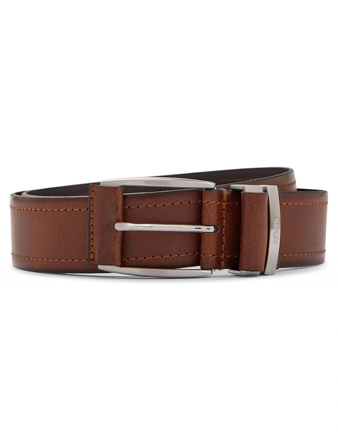 Men's Medium Brown Sody Leather Belt, 4 of 3