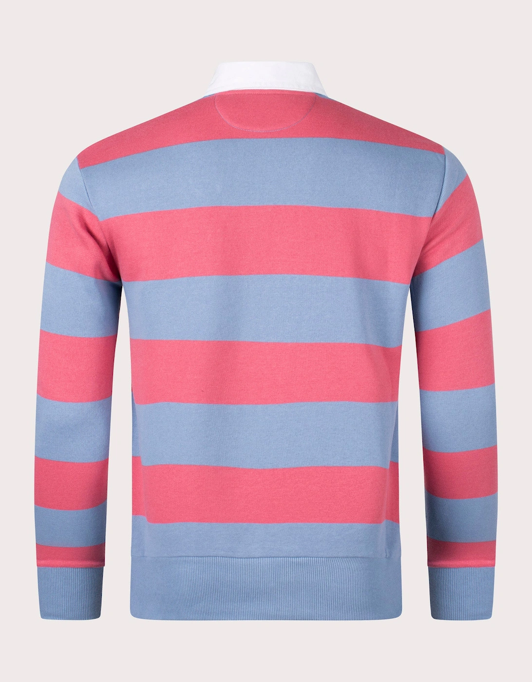 Striped Fleece Rugby Sweatshirt