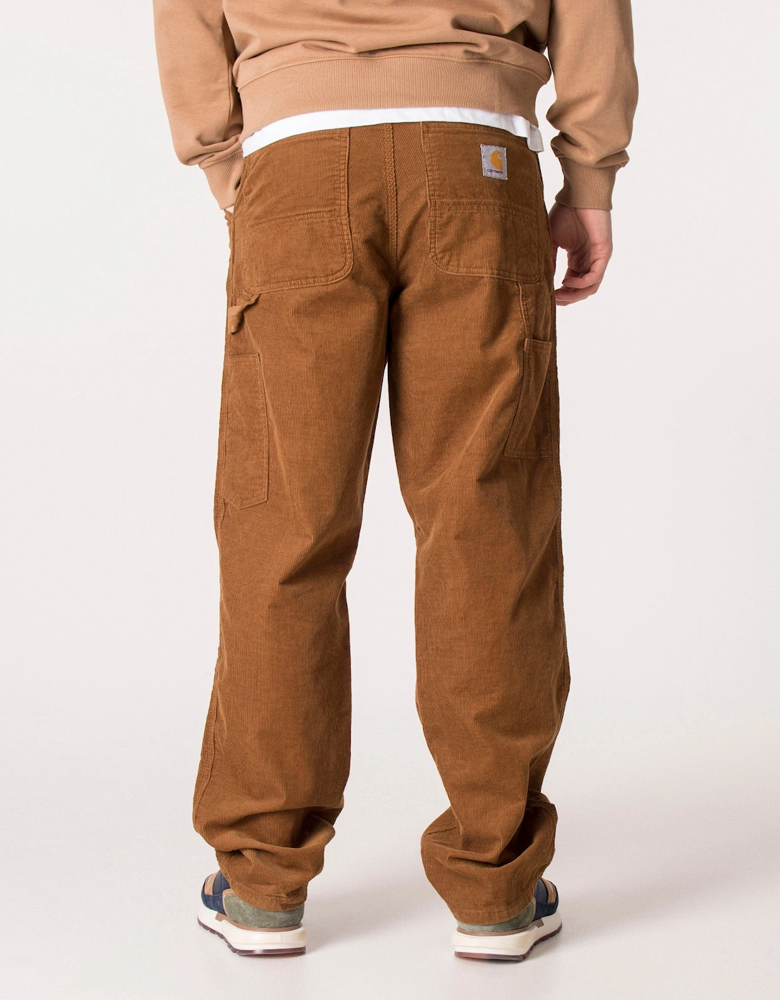 Relaxed Fit Corduroy Single Knee Pants