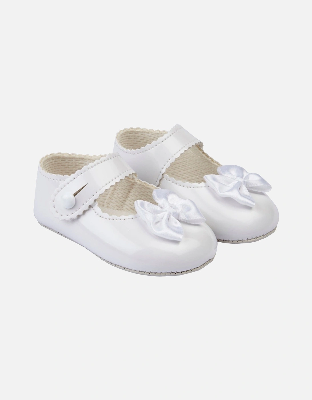 White Patent Soft Sole Shoes, 2 of 1