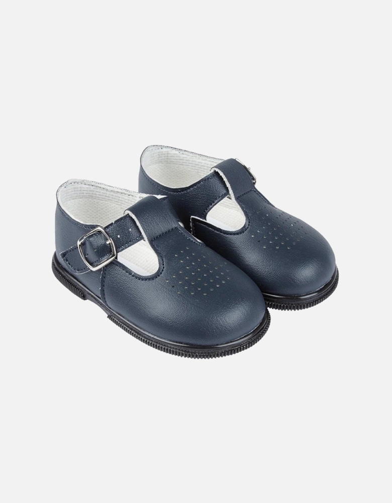 Navy T-Bar Shoes