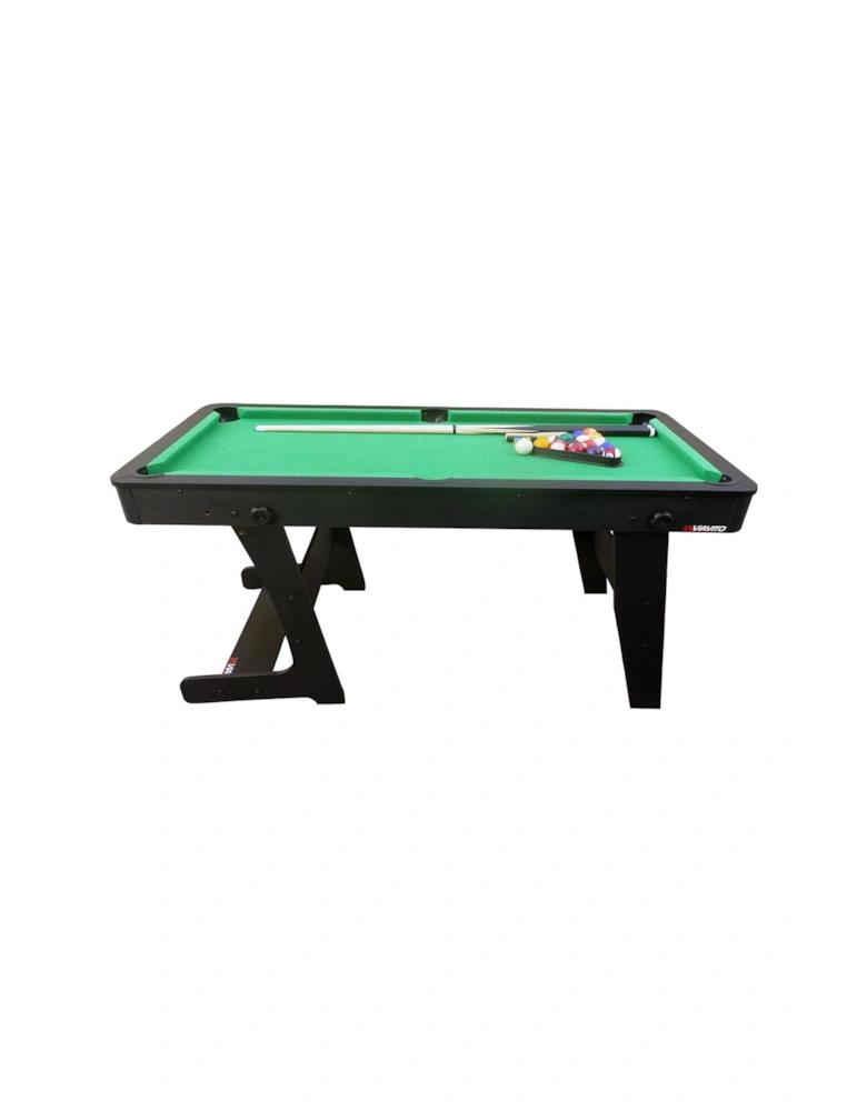 PT100X 5ft Folding Pool Table For Easy Convenient Storage With Accessories