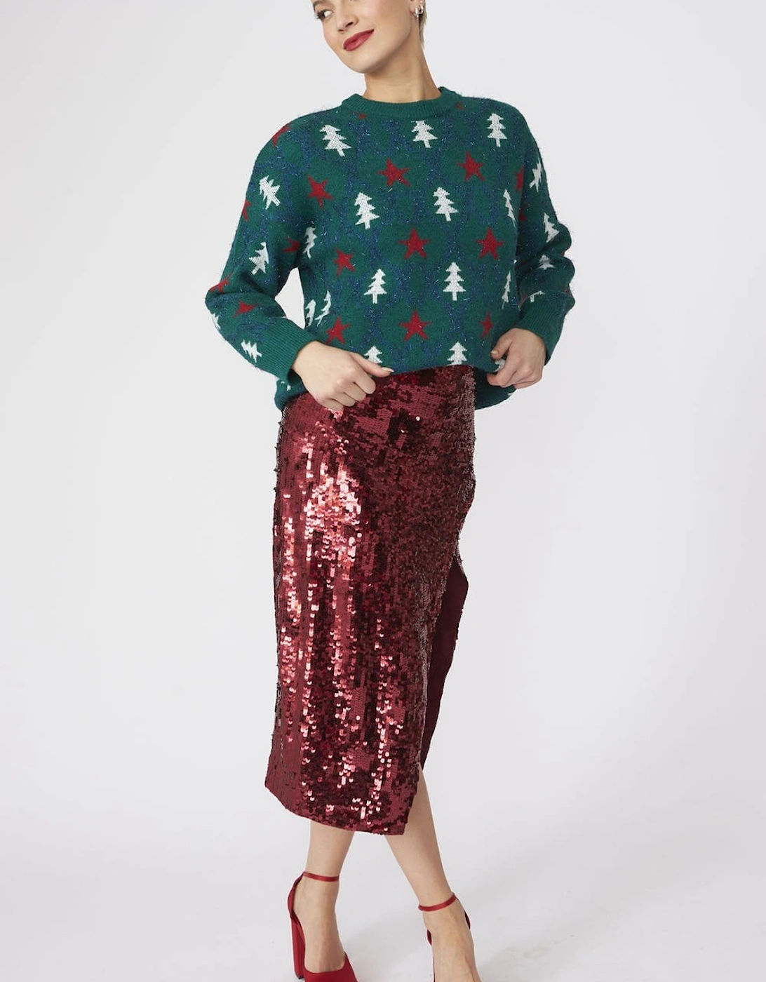 Cashmere and Banana Blend Christmas Jumper, 5 of 4