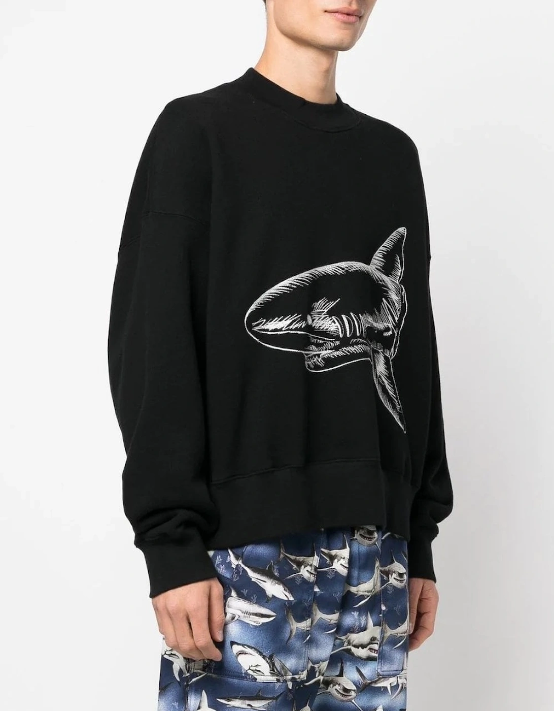 Split Shark Crew Sweatshirt