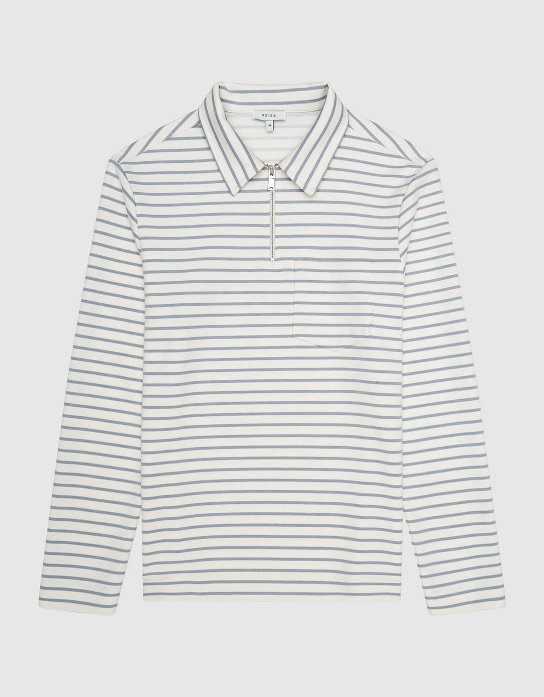 Striped Zip Neck Sweatshirt, 2 of 1