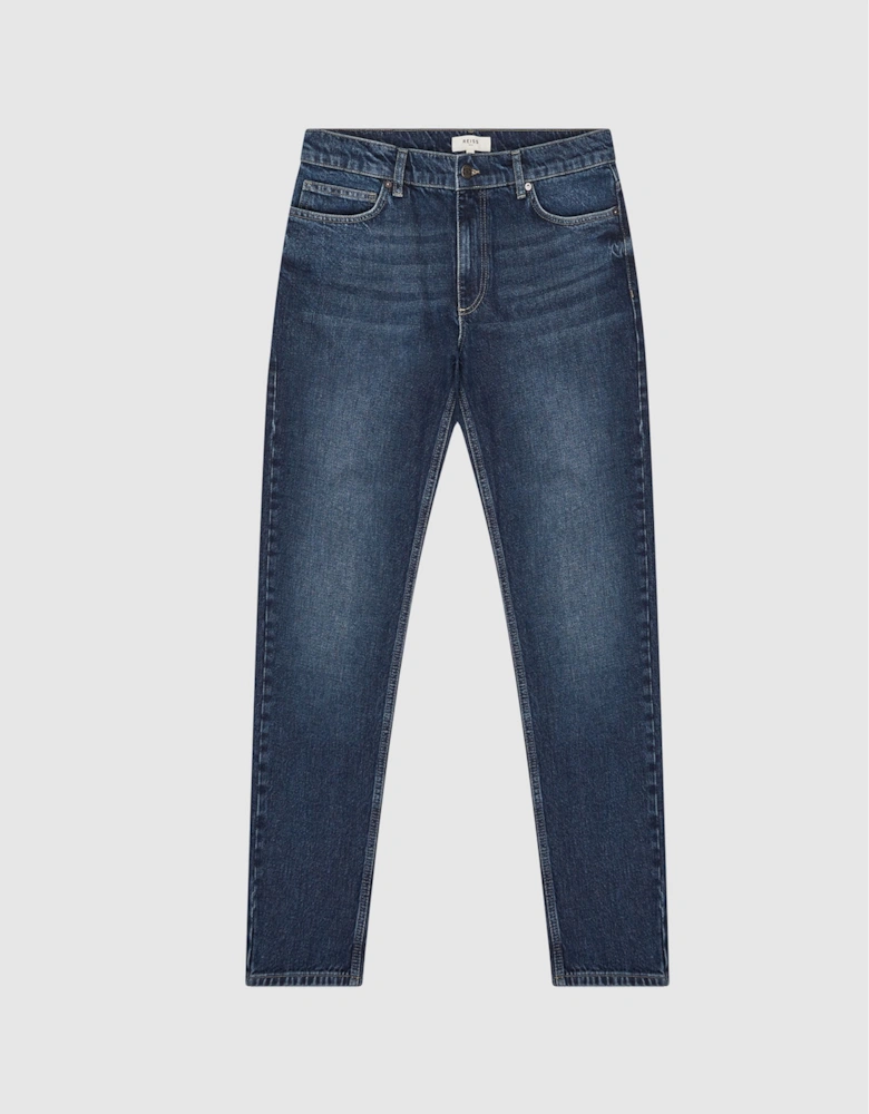 Slim Fit Washed Jeans