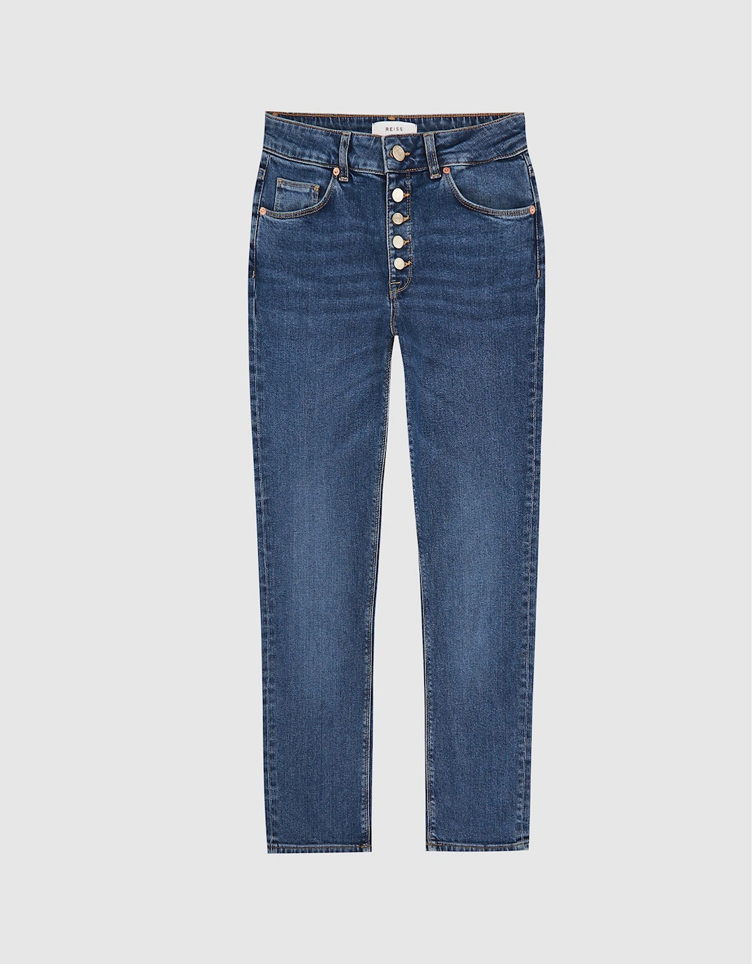Mid Rise Slim Cropped Jeans