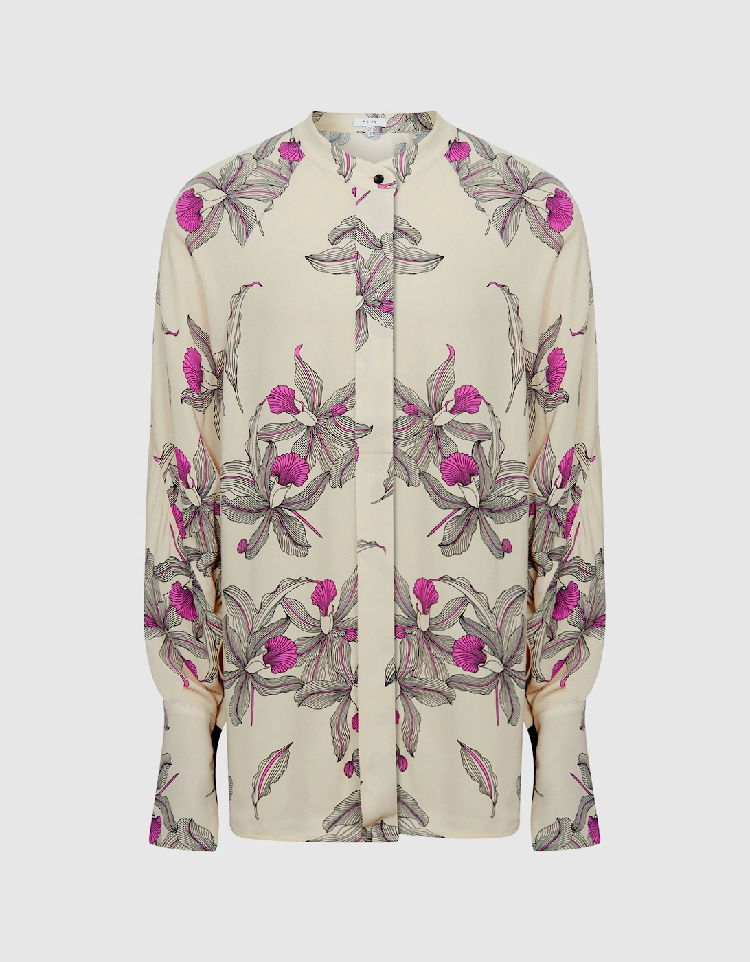 Orchid Print Blouse, 2 of 1