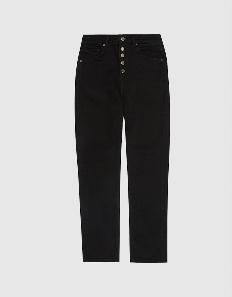 Mid Rise Slim Cut Jeans