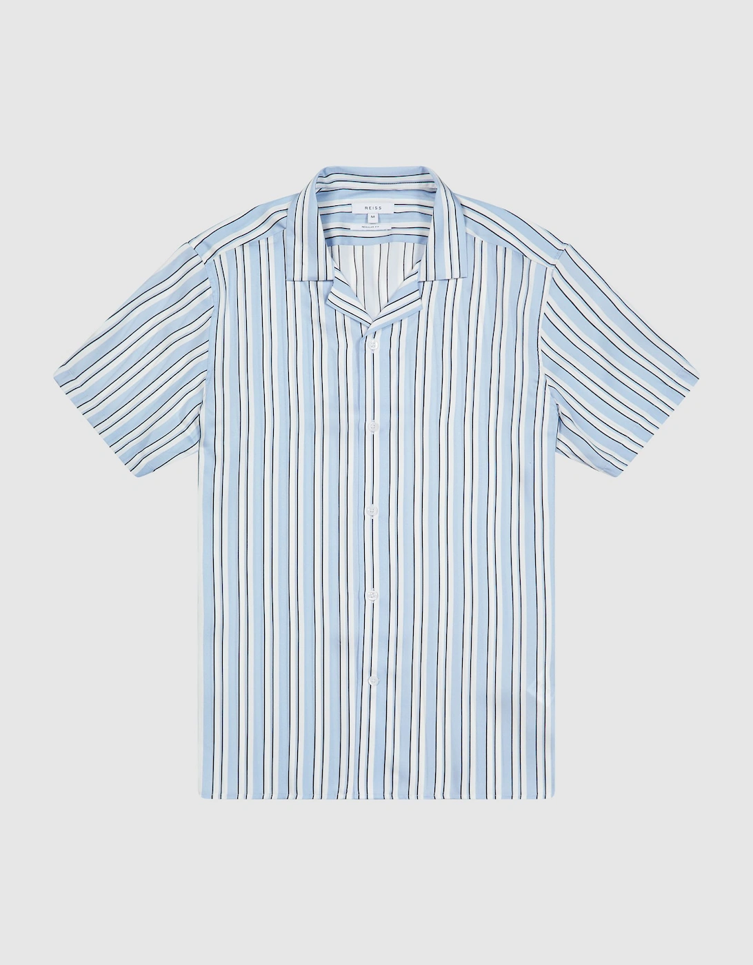 Striped Cuban Collar Shirt, 2 of 1