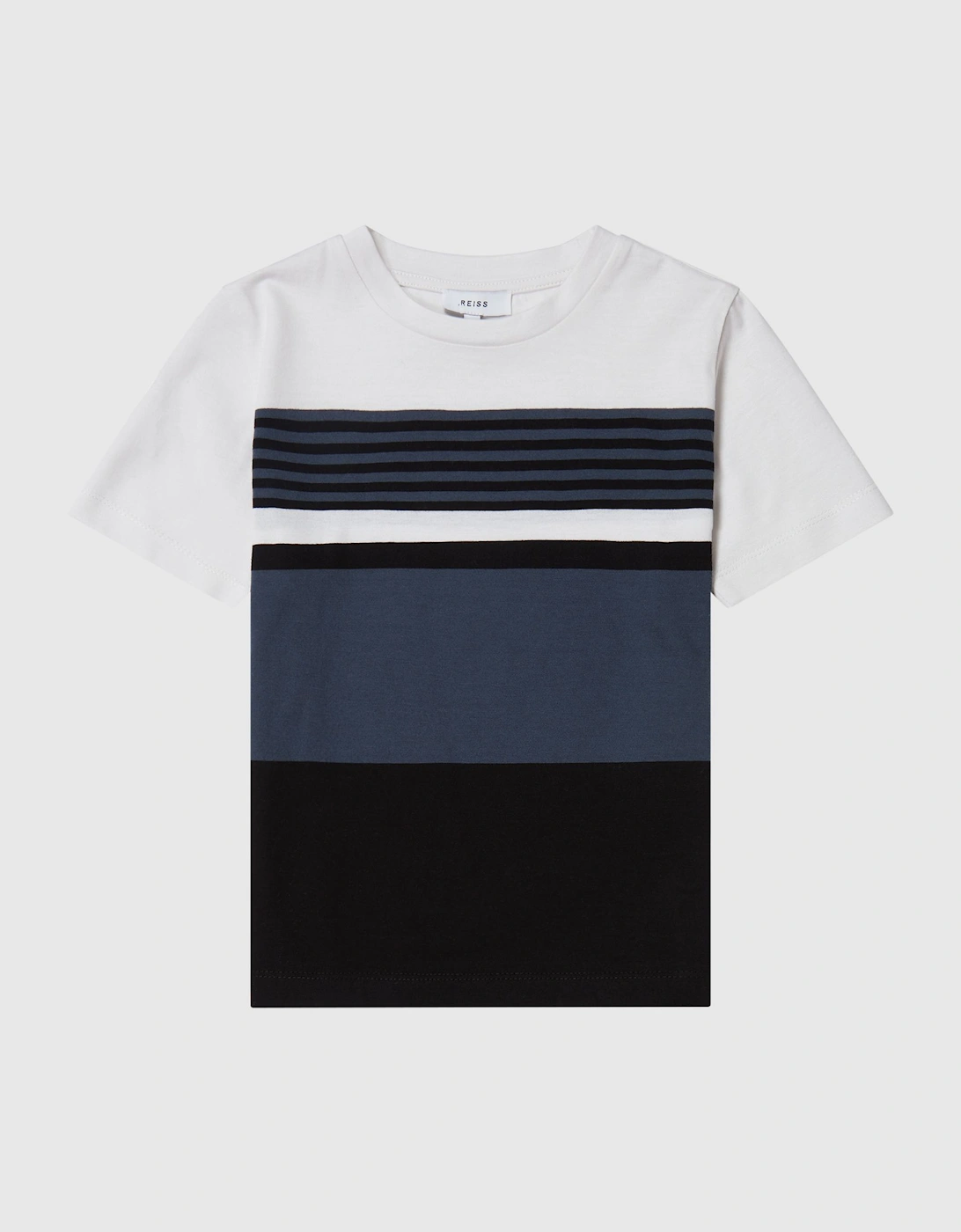Mercerised Cotton Striped T-Shirt, 2 of 1