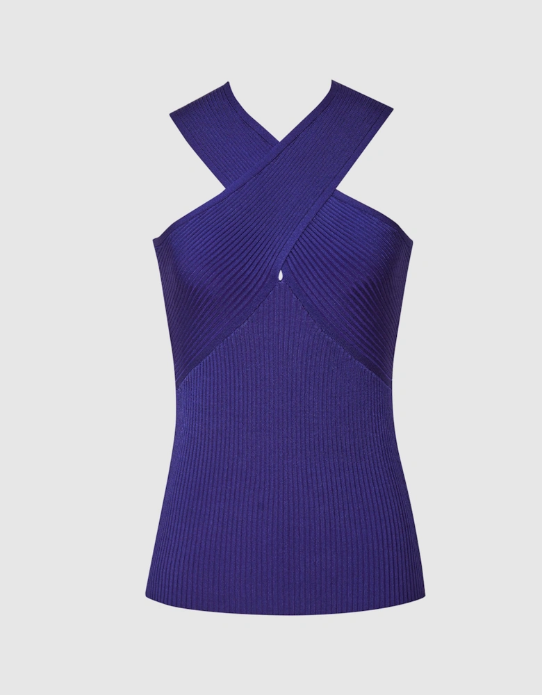 Knitted Halterneck Cami Vest Top