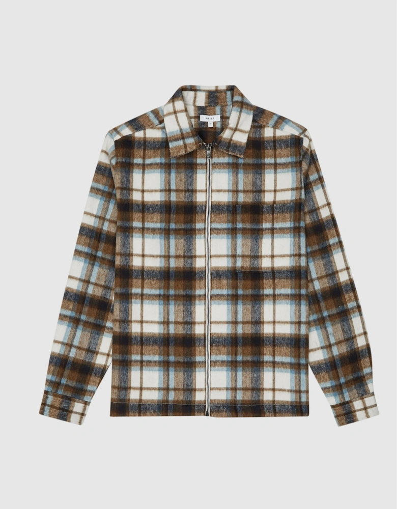 Brushed Check Over-Shirt