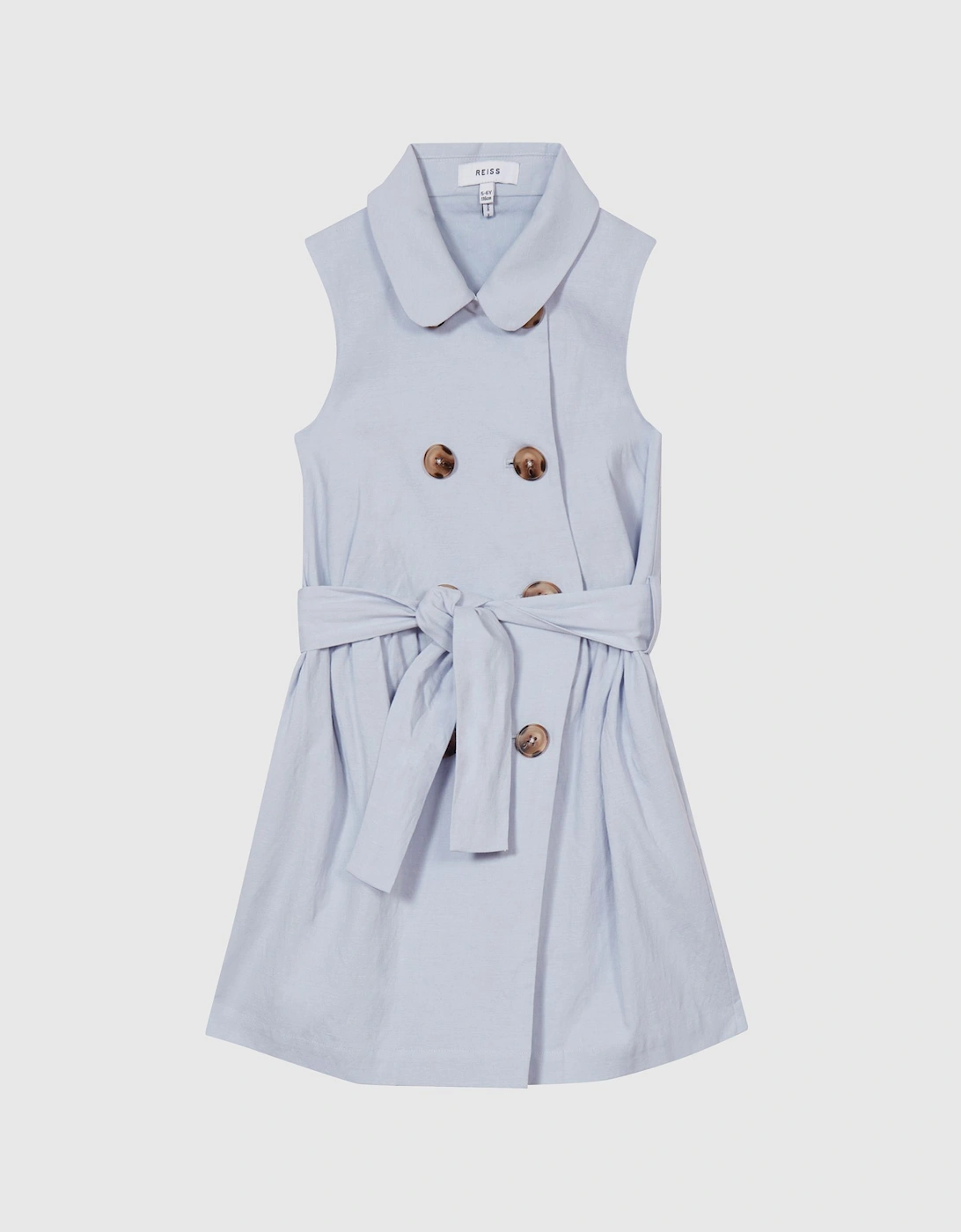 Junior Linen Blend Mini Dress, 2 of 1