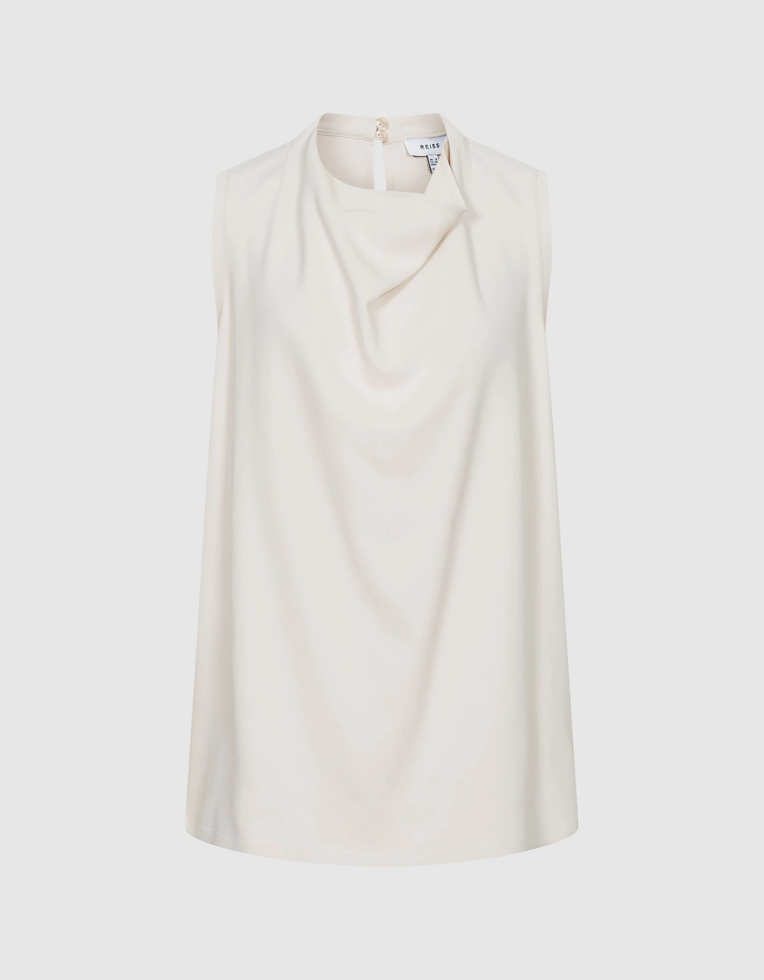 Sleeveless Twill Blouse, 2 of 1