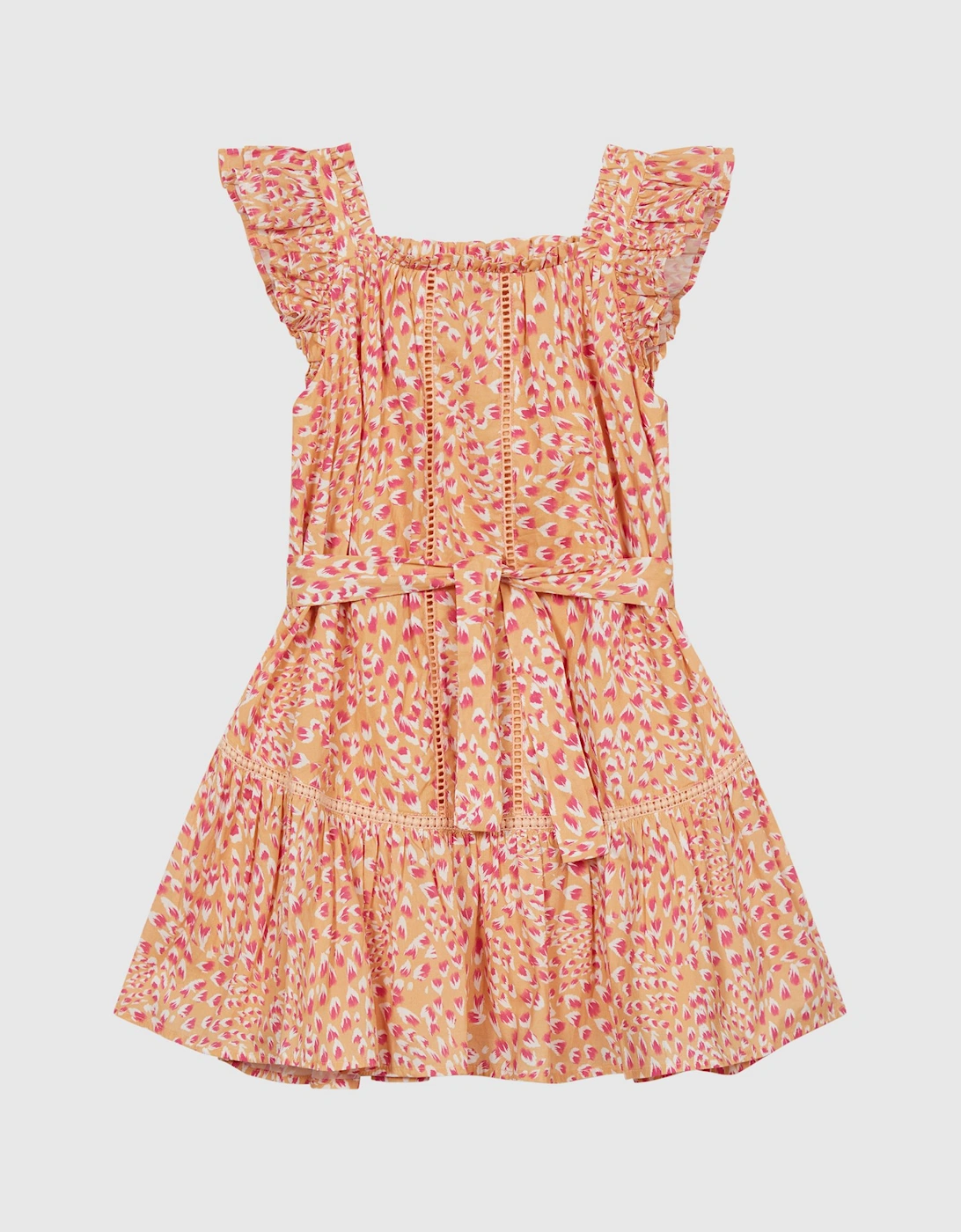 Printed Textured Mini Dress, 2 of 1