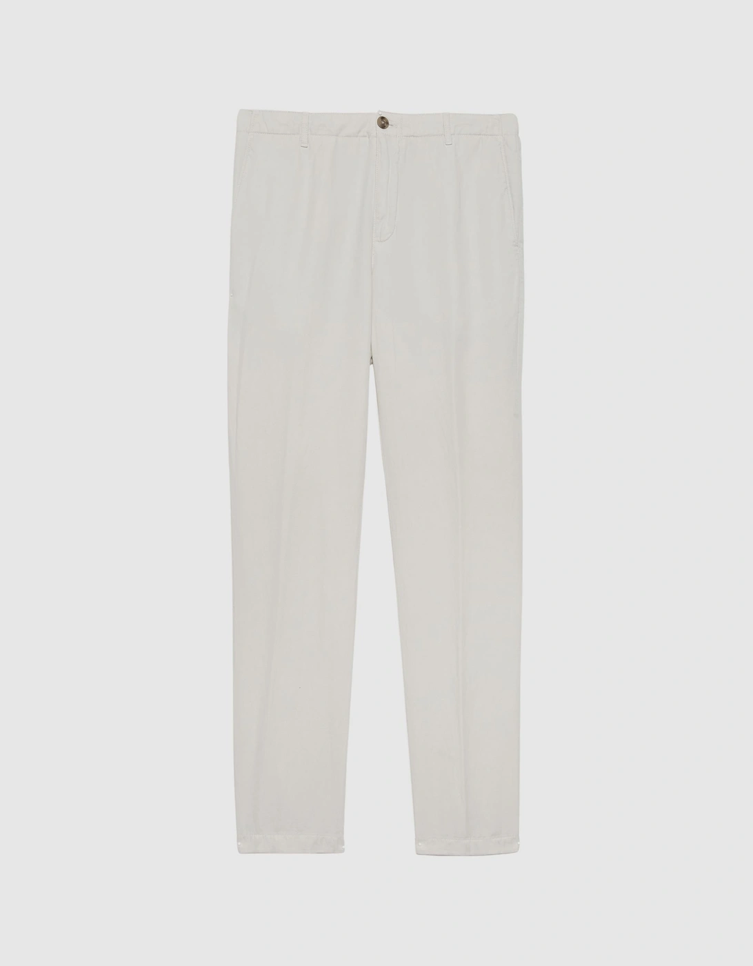 Cotton-Linen Blend Casual Trousers, 2 of 1