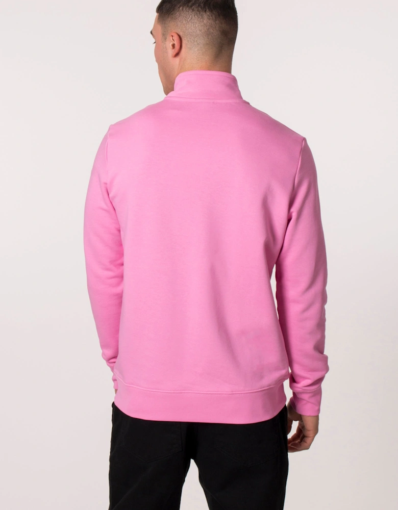 Quarter Zip Zebra Logo Sweatshirt