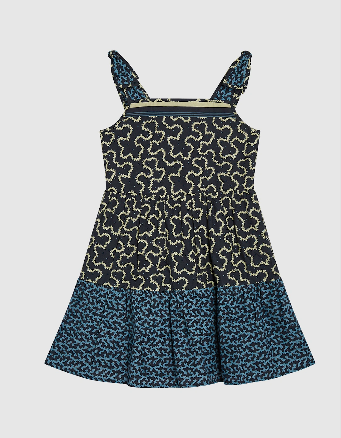 Junior Abstract Print Bow Detail Dress, 2 of 1