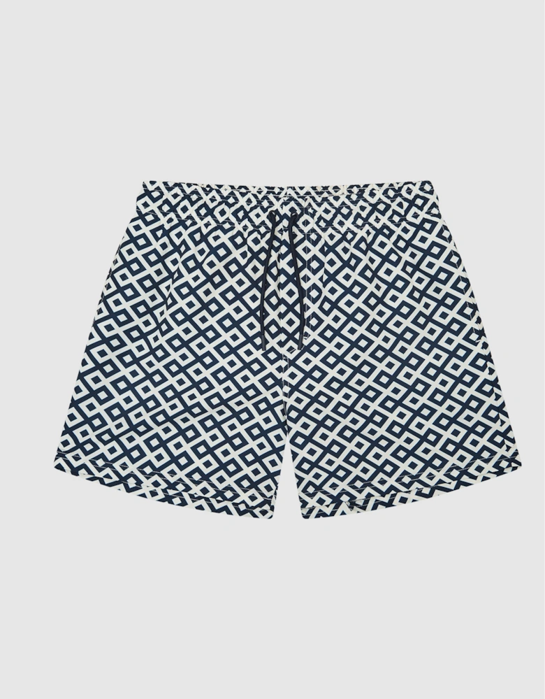 Geo Printed Swim Shorts