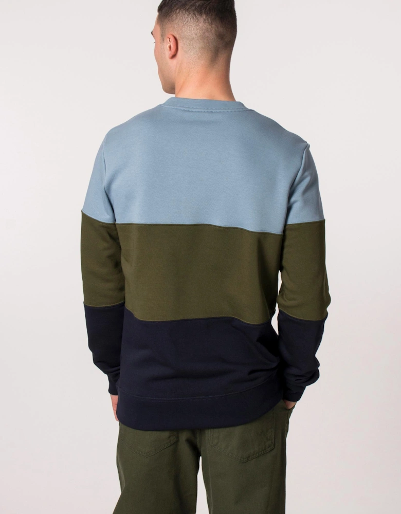 Colour Block Stripe Sweatshirt
