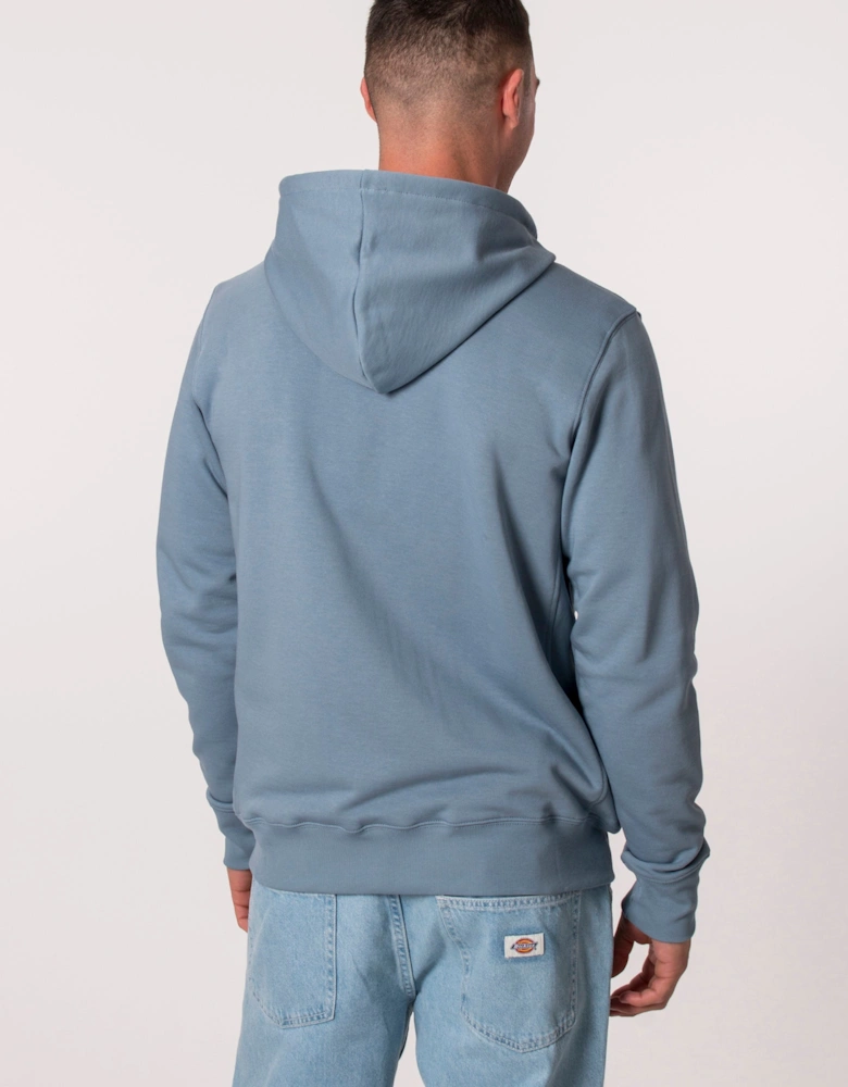 Zip Through Zebra Logo Hoodie