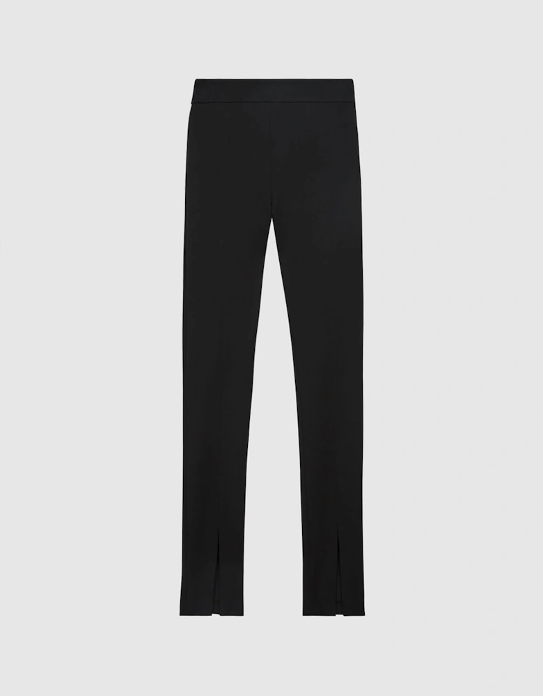 Skinny Fit Split Front Trousers