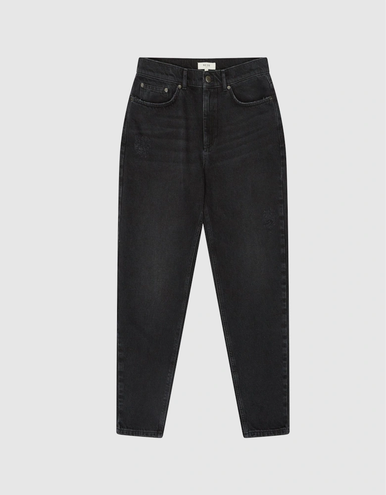Washed Cropped Jeans