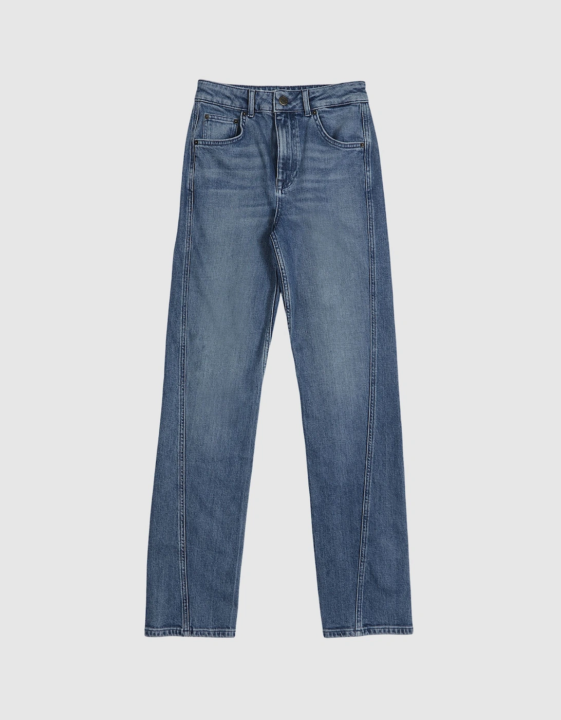Mid Rise Straight Leg Jeans, 2 of 1