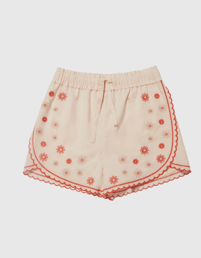 Junior Embroidered Shorts