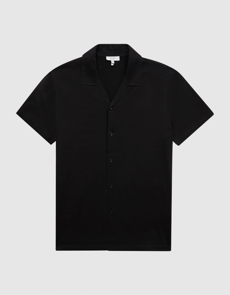Mercerised Jersey Cuban Collar Shirt
