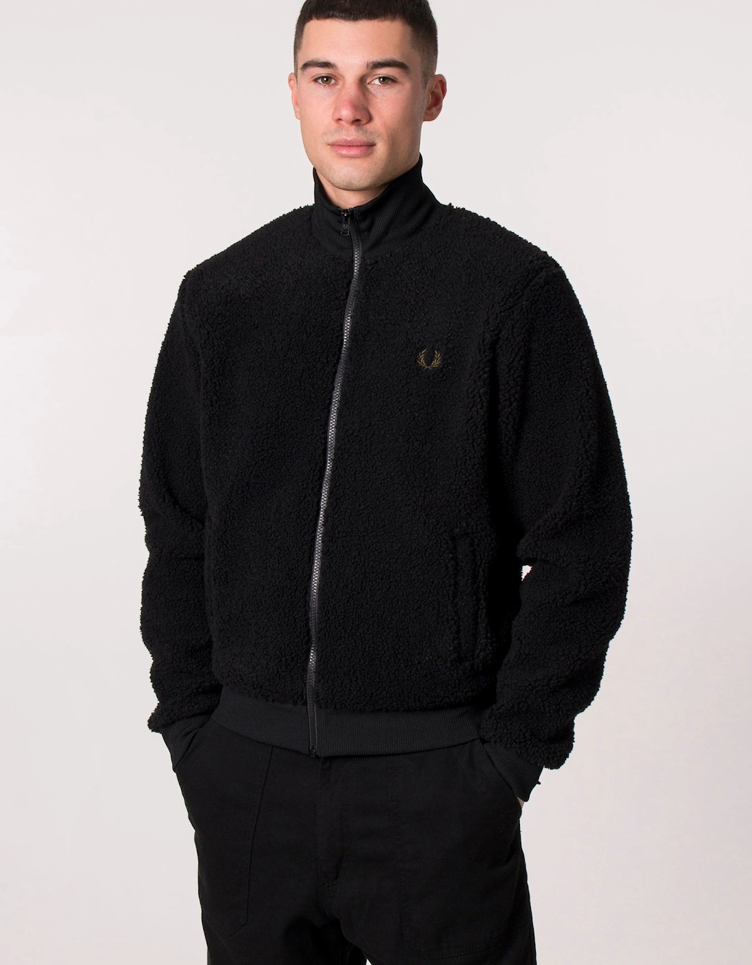 Relaxed Fit Borg Fleece Track Top, 5 of 4