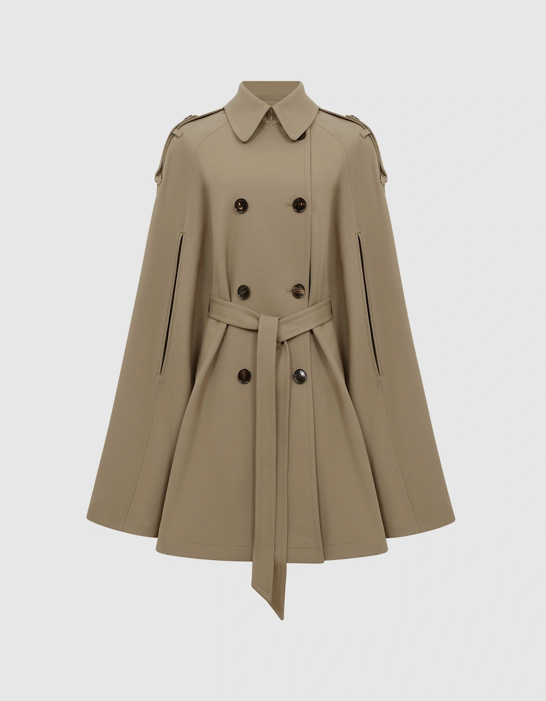 Trench Wool Blend Cape, 2 of 1
