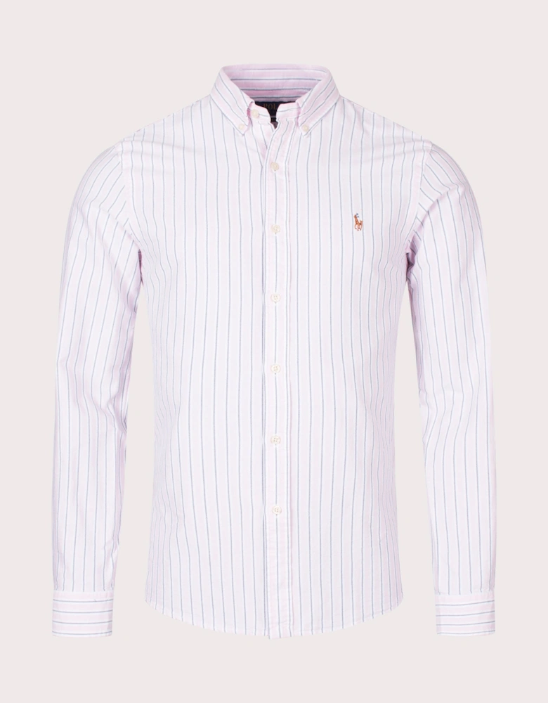 Slim Fit Striped Oxford Shirt