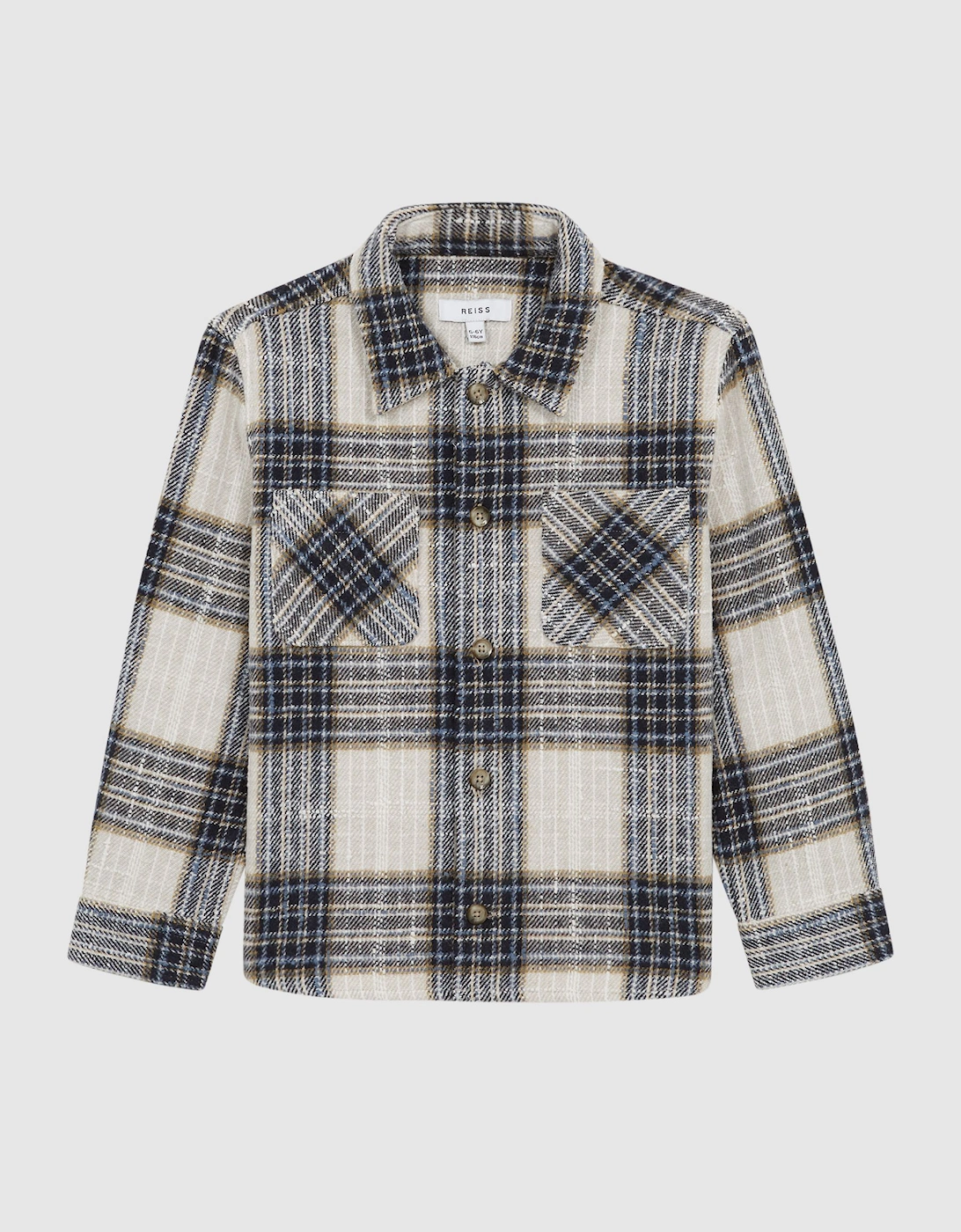 Large Check Twill Overshirt, 2 of 1