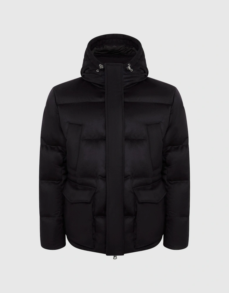 Cashmere Down Filled Puffer Jacket